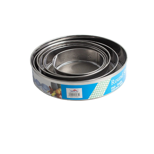 ფოლადის საცრების კომპლექტი 6 ცალი