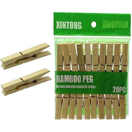 სარეცხის სარჭი - ბამბუკის (20ც)