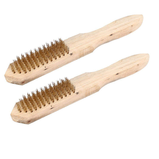 მავთულის ჯაგრისი ხის სახელურით