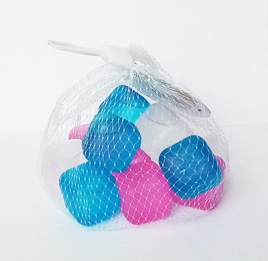 Plastic ice cubes
