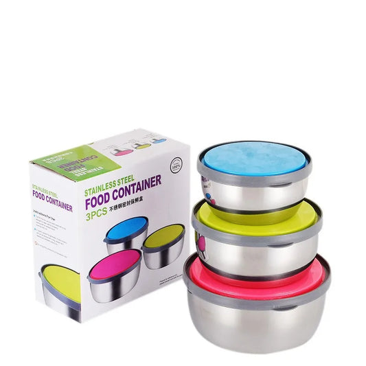 საჭმლის კონტეინერების ნაკრები (მეტალის)