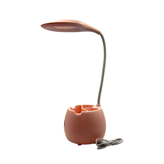 Table lamp (with round lampshade and mini storage)