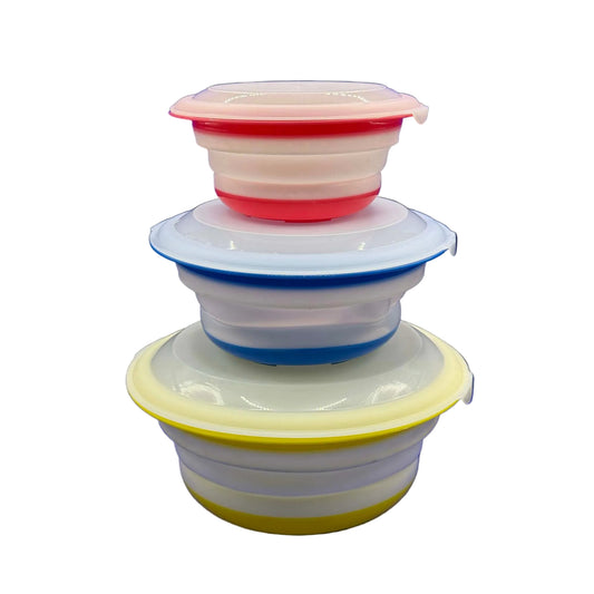 საკვების შესანახი კონტეინერების ნაკრები - 3 ცალი