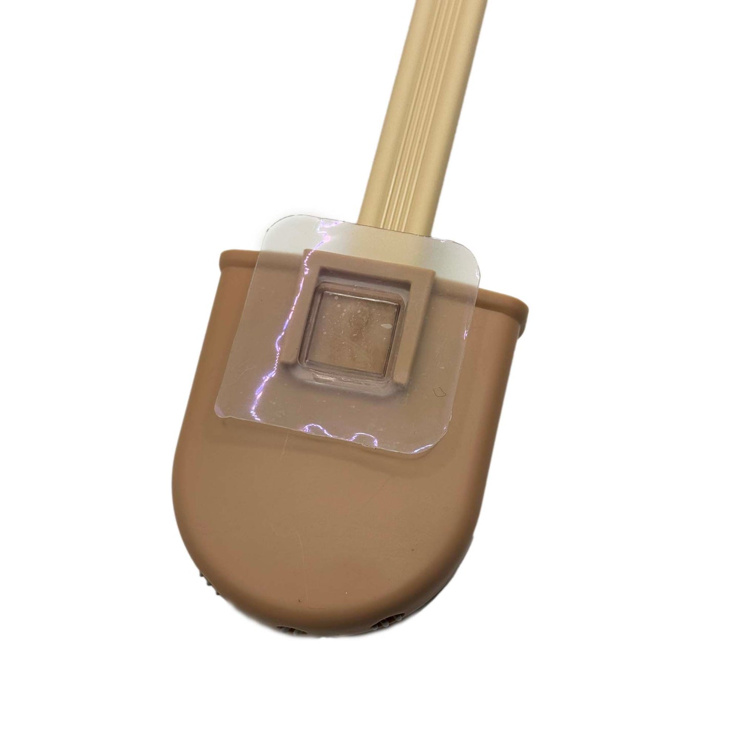 Toilet brush, with clip-on holder