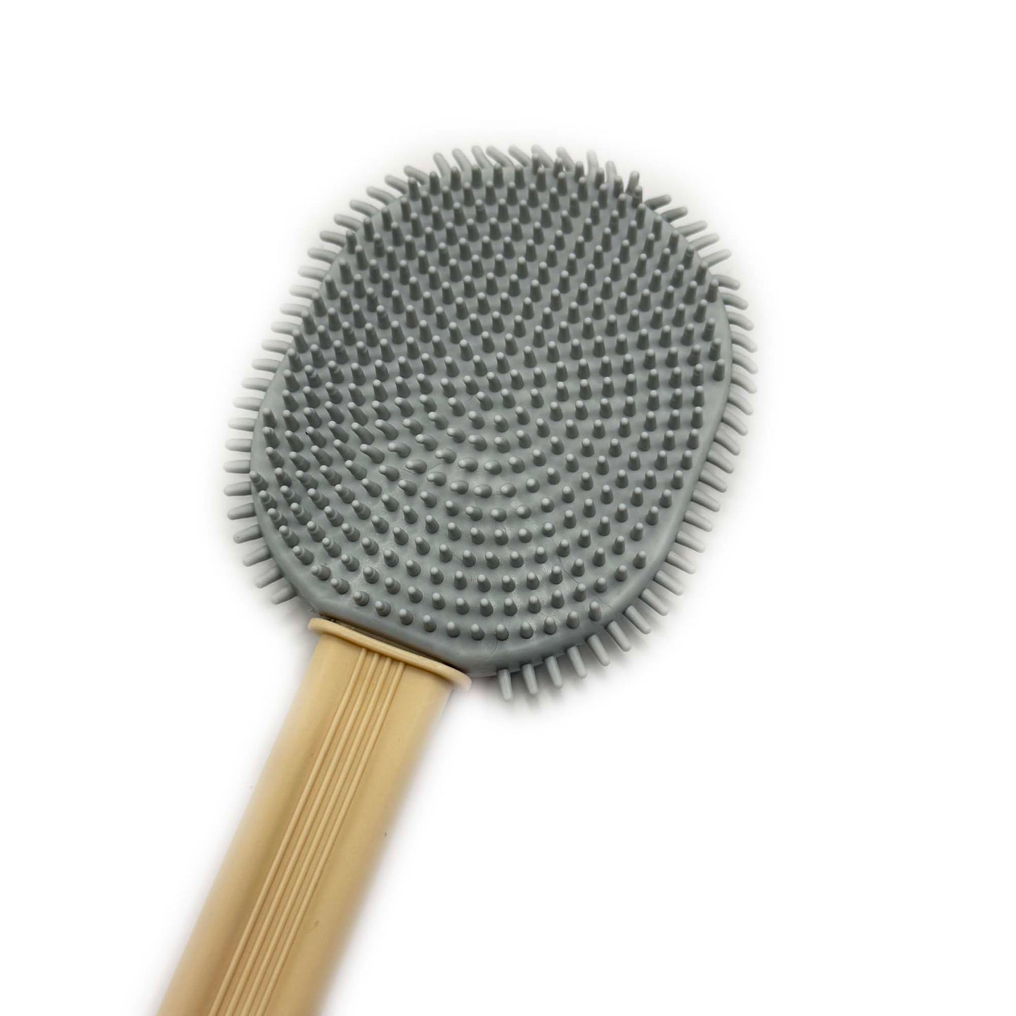 Toilet brush, with clip-on holder