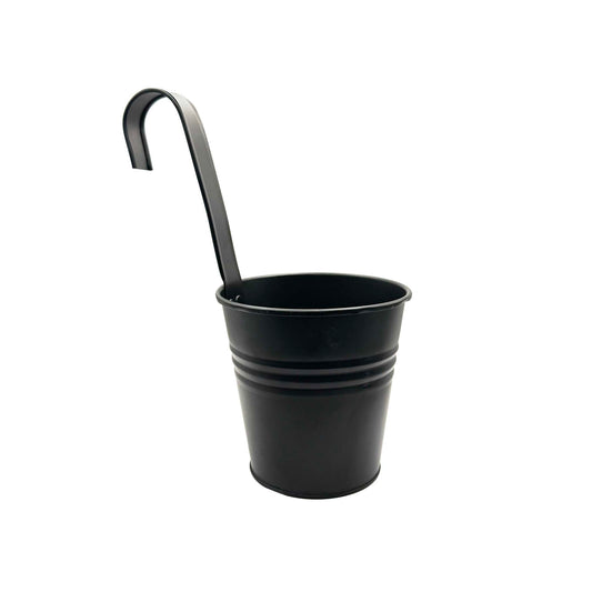 Flower pot with hanger (metal)