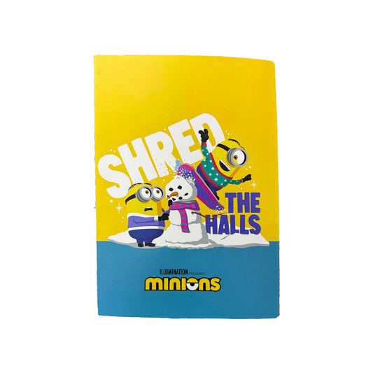 ცალხაზიანი რვეული - მინიონის ნახატით