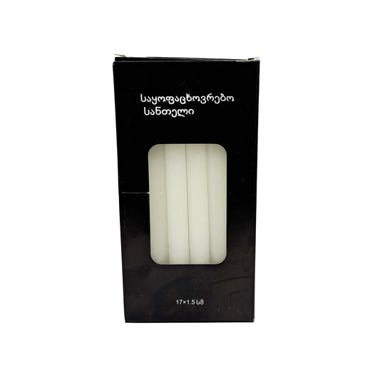 საყოფაცხოვრებო სანთელი (თეთრი)