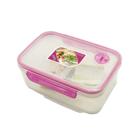 საჭმლის შესანახი კონტეინერი დანა-ჩანგლით