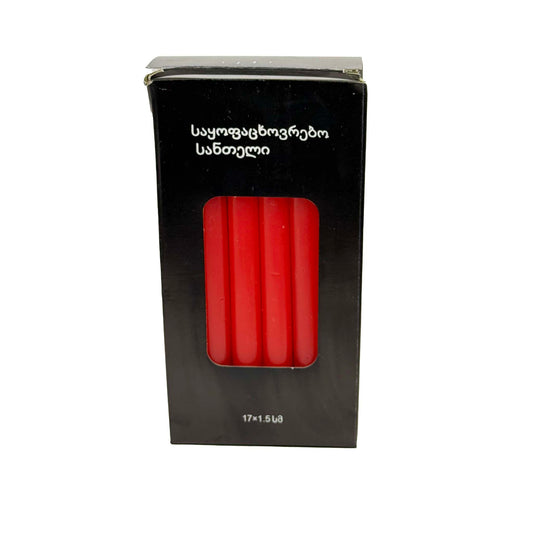 საყოფაცხოვრებო სანთელი (წითელი)