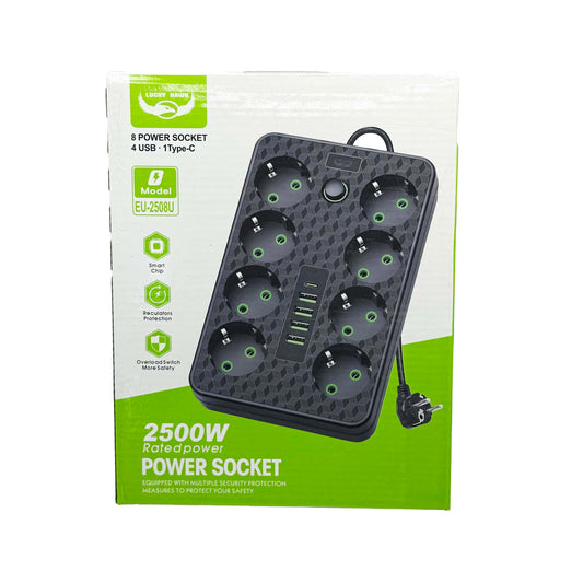 დენი დამაგრძელებელი (2500ვ. 8 პორტი)