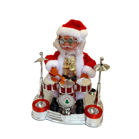 დრამერი სათამაშო თოვლის ბაბუა