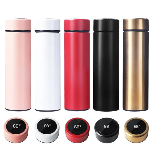 Thermos with digital temperature display