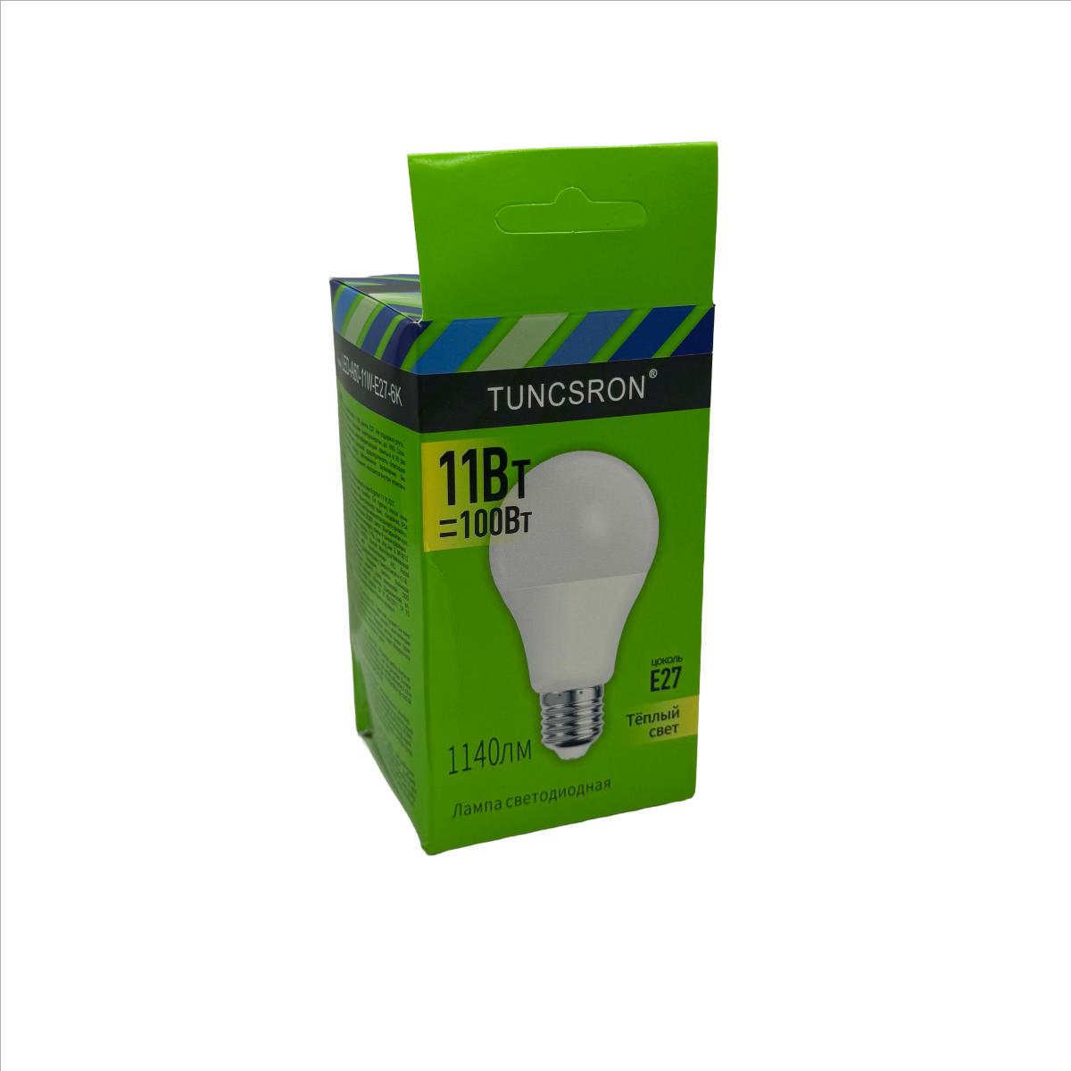 Tuncsron LED ნათურა 11W E27 6500K