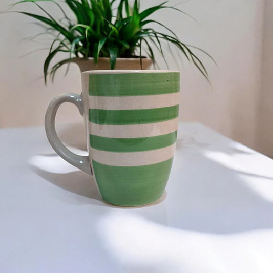 Striped ceramic cups