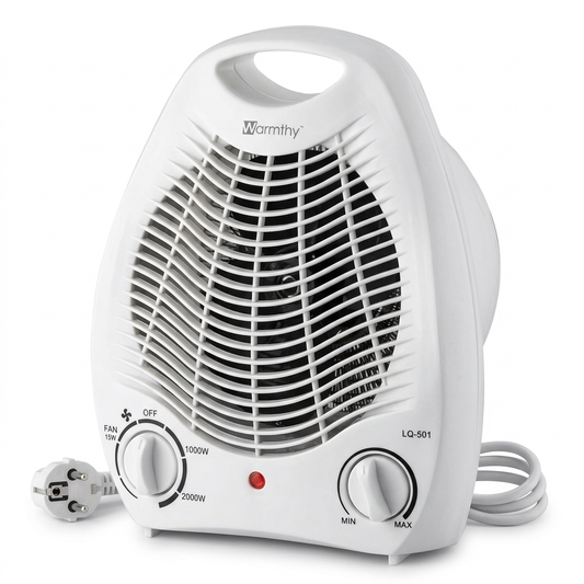 ელექტრო გამათბობელი ვენტილატორით Warmthy 2000W  (Electric Fan Heater)