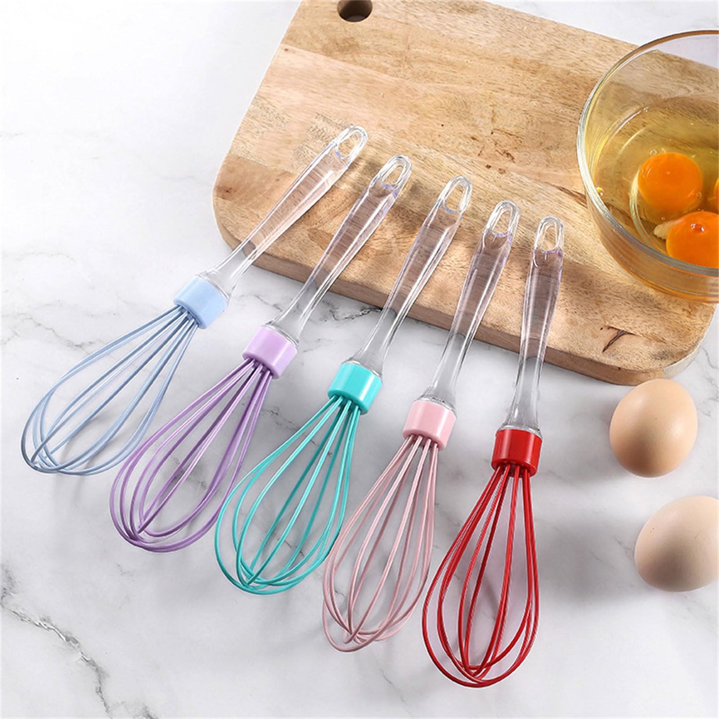 Whisk with silicone handle