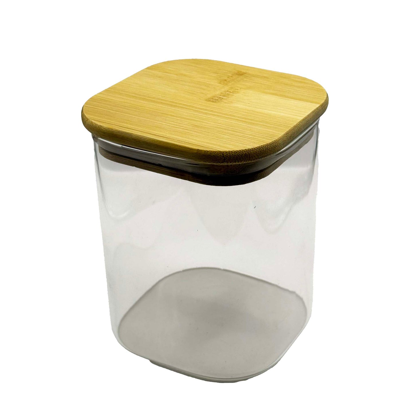 მინის ქილები (საშაქრე/სასუნელე) ბამბუკის თავსახურით