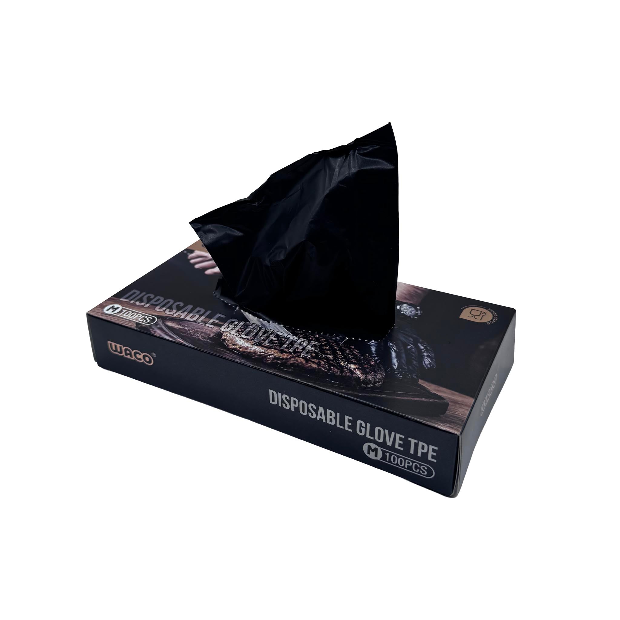 ერთჯერადი TPE ხელთათმანები, 100 ცალი