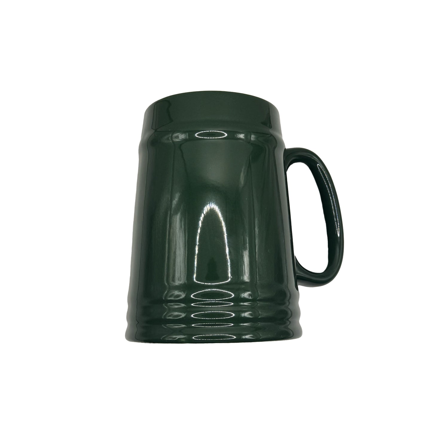 ლუდის ჭიქა (მუქი მწვანე, 500მლ, კერამიკა) 3