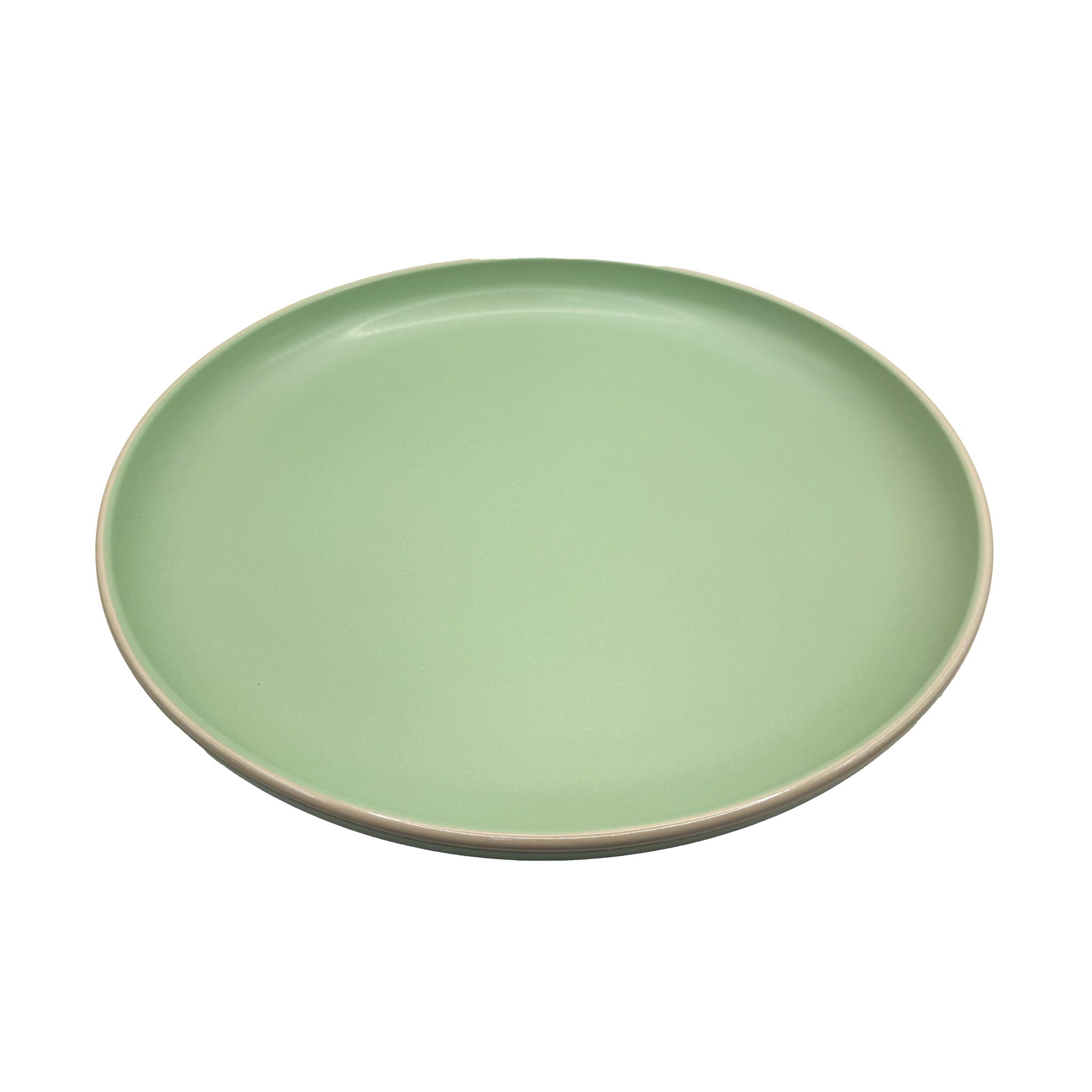 კერამიკის თეფში - ღია მწვანე