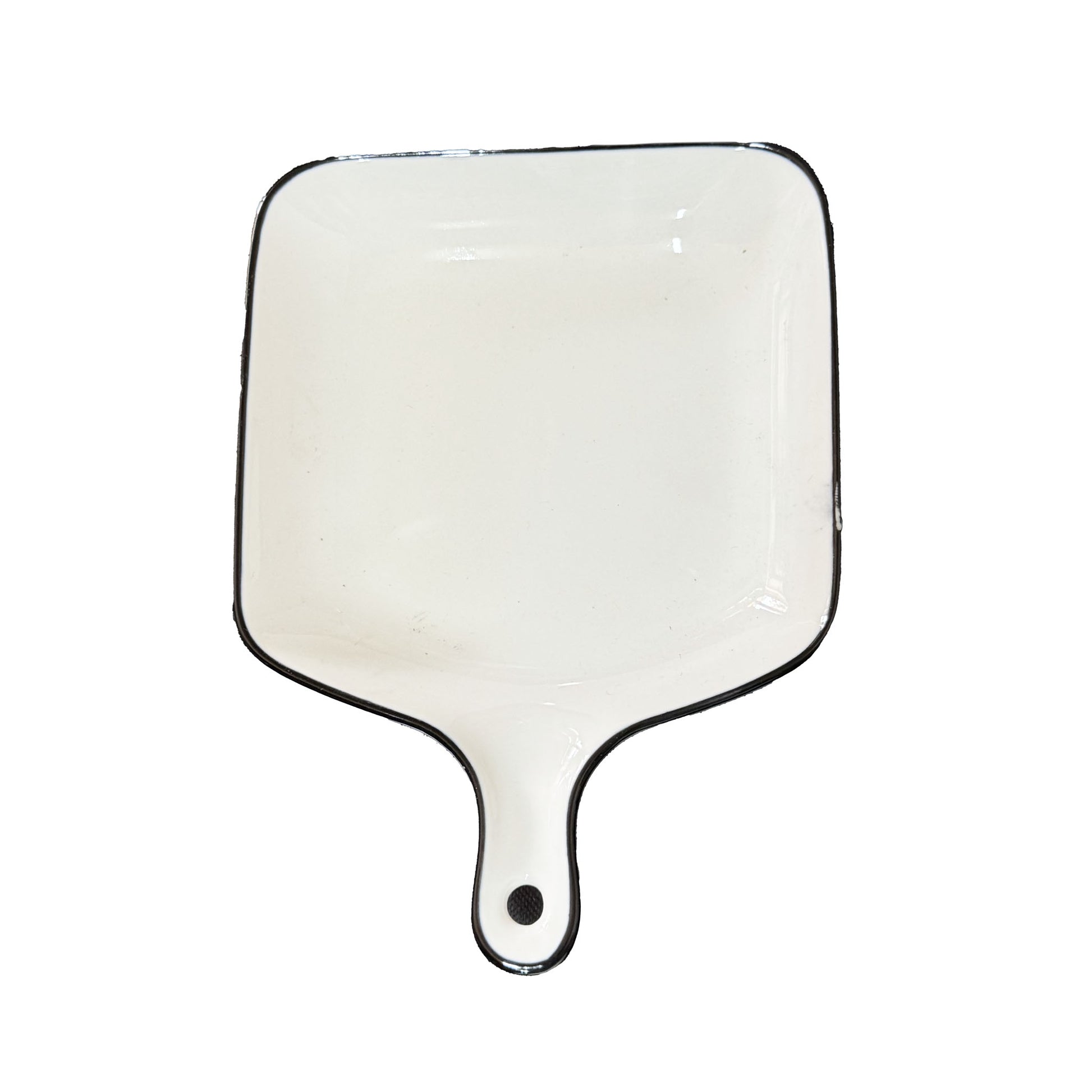 კერამიკის ლანგარი გვირილის ნახატით (ზომა 18სმx18სმ სიღრმე 3სმ) 3