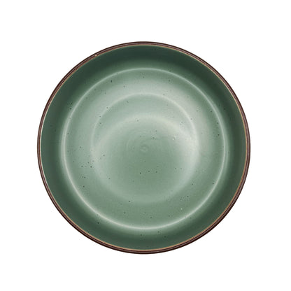 ღრმა თეფში (მუქი მწვანე,კერამიკა, დიამეტრი 18,5სმ სიღრმე 5სმ) 2